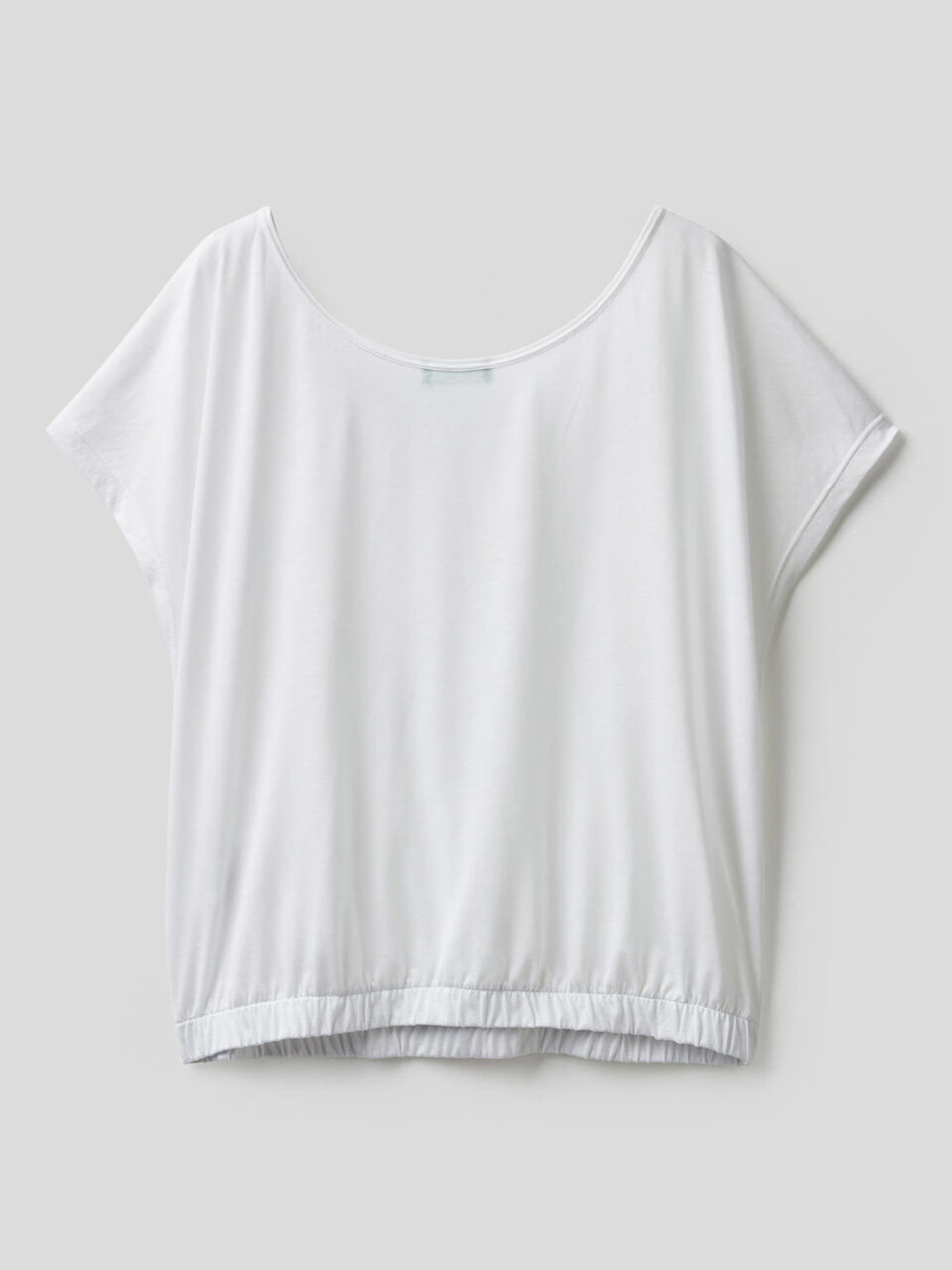 Blusa fluida con scollo rotondo image number 2