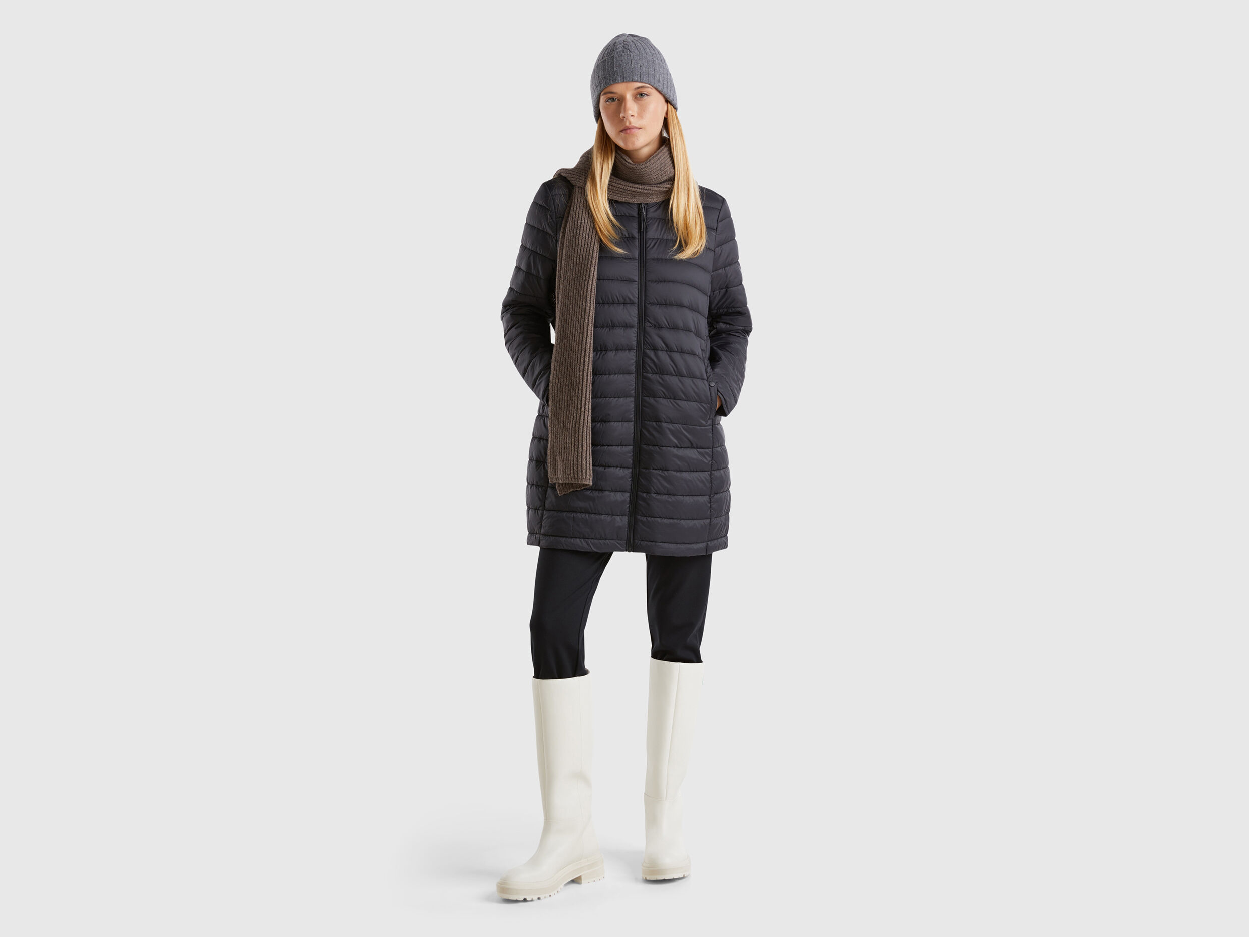 Piumino 100 grammi donna benetton 2025