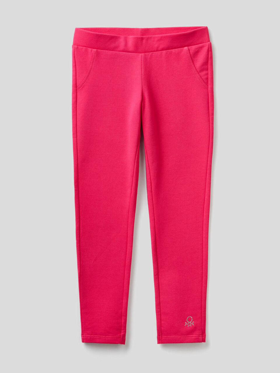 Leggings in felpa con logo image number 1