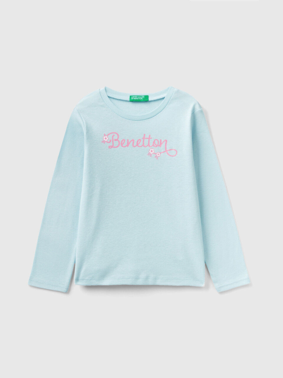 T shirt Manica Lunga Bimba Collezione 2023 Benetton