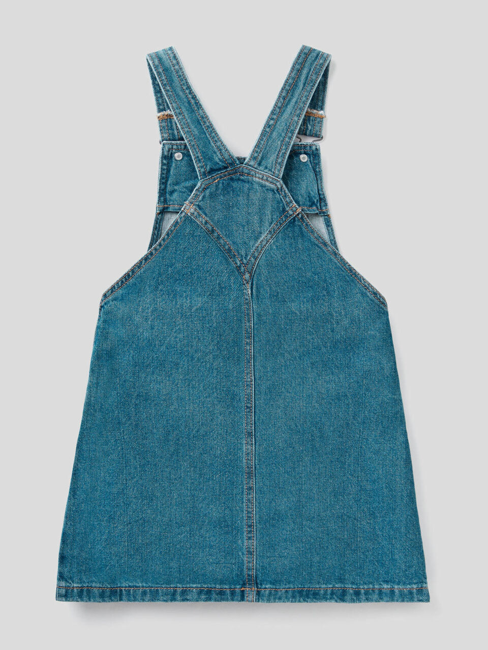 Salopette in denim di 100% cotone image number 2