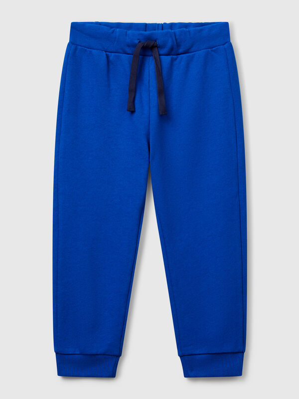 Pantaloni in cotone con logo Bambino