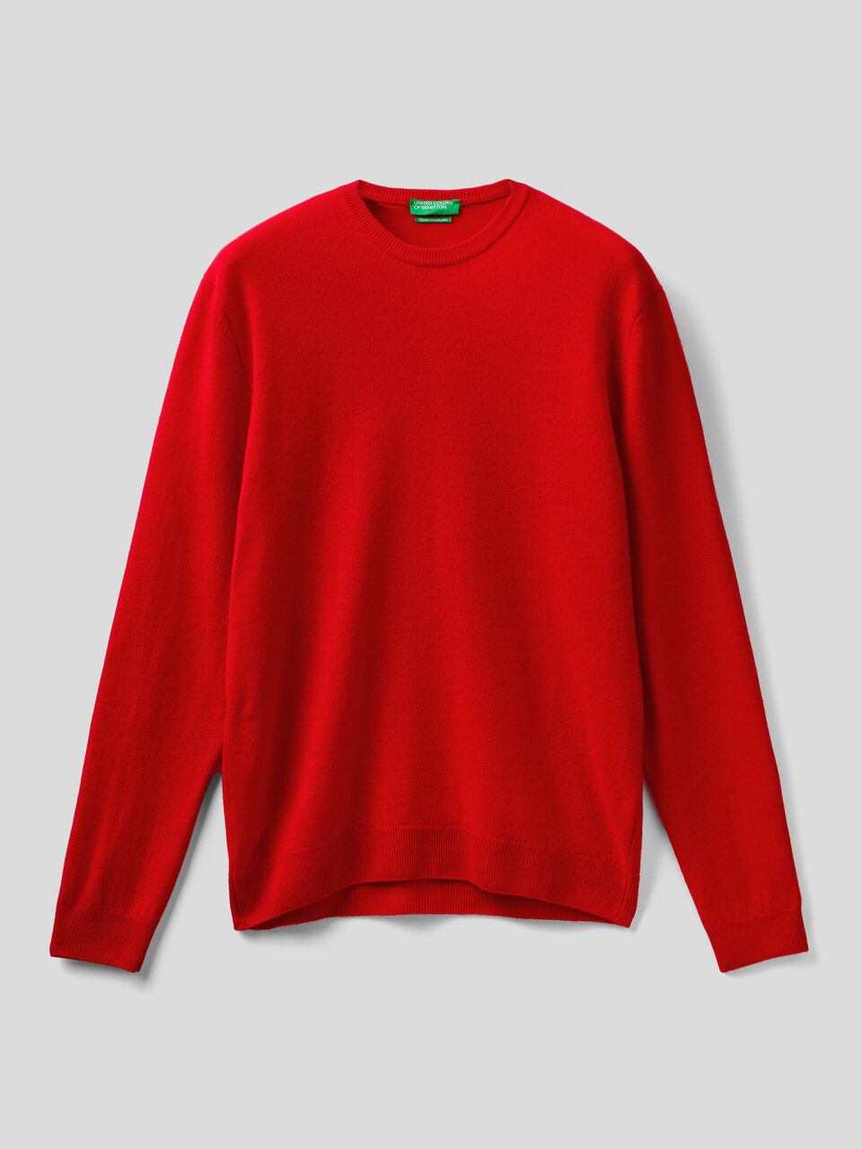 Maglia girocollo in pura lana vergine image number 1
