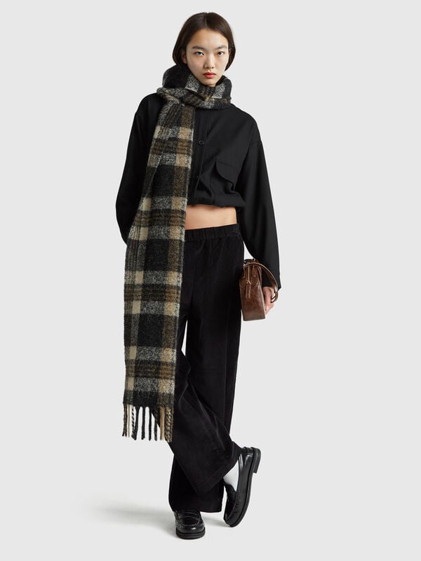 Pantaloni ampi in velluto Donna