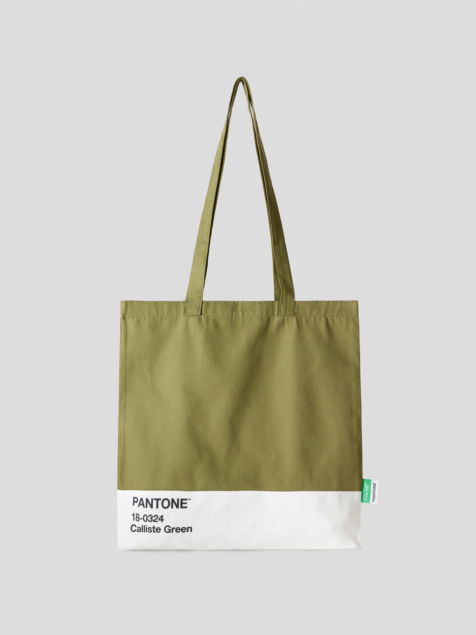 Shopping bag verde militare BenettonxPantone™