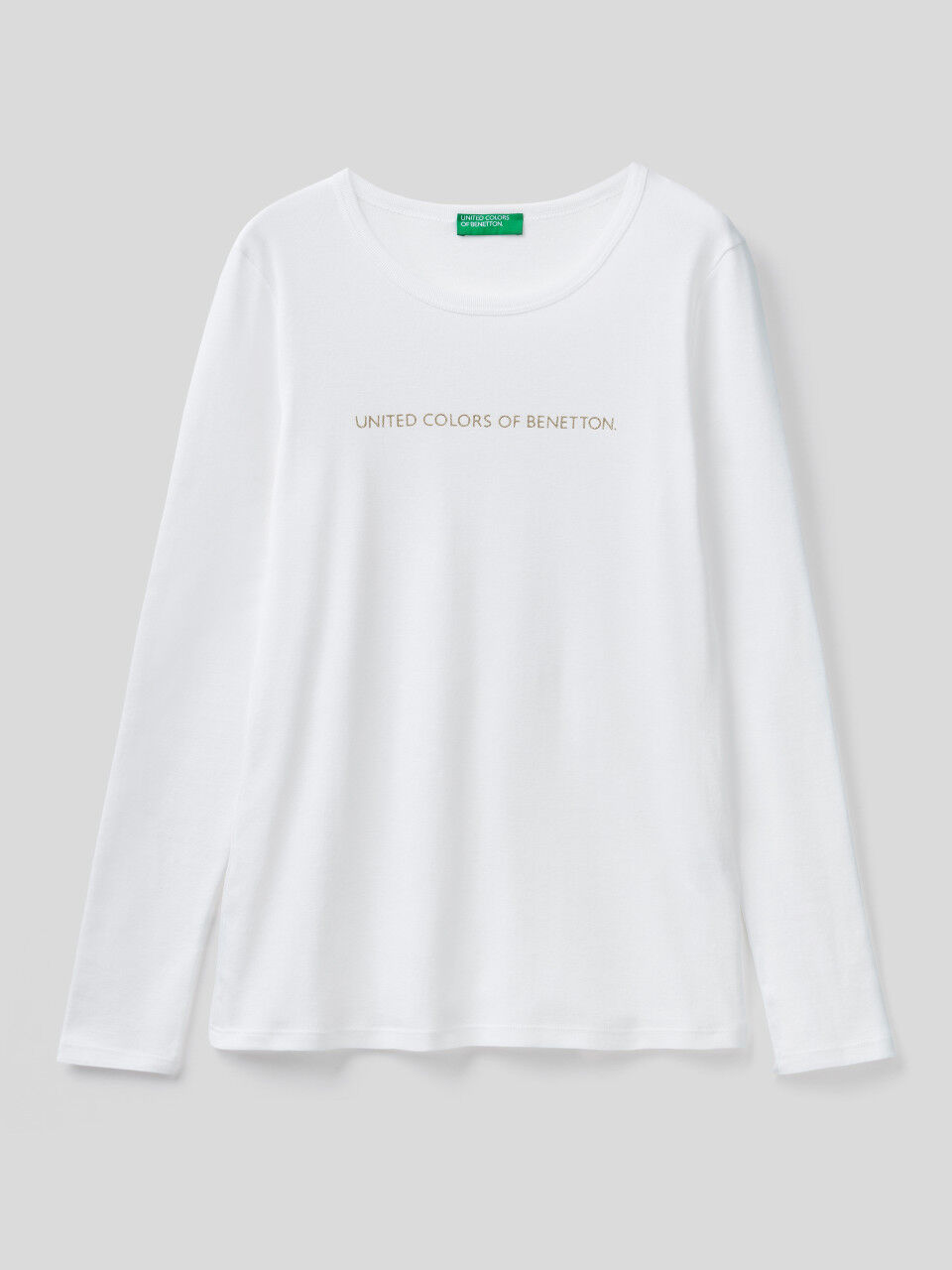 Donna Vestiti Top e t-shirt Tuniche Stile Benetton Tuniche Blusa bianco panna in misto lino cotone Benetton 
