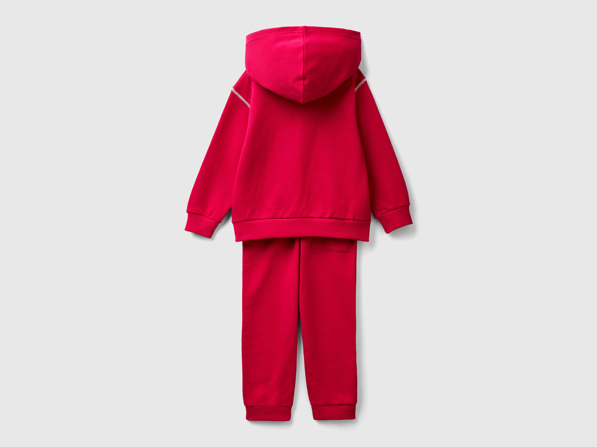 Tuta in felpa 100 cotone Ciclamino Bambino Benetton