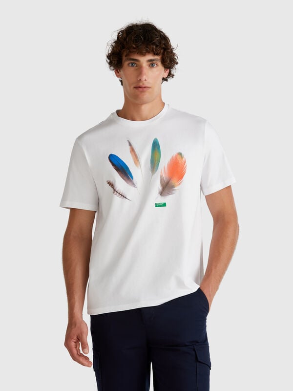 T-shirt con stampa fotografica Uomo