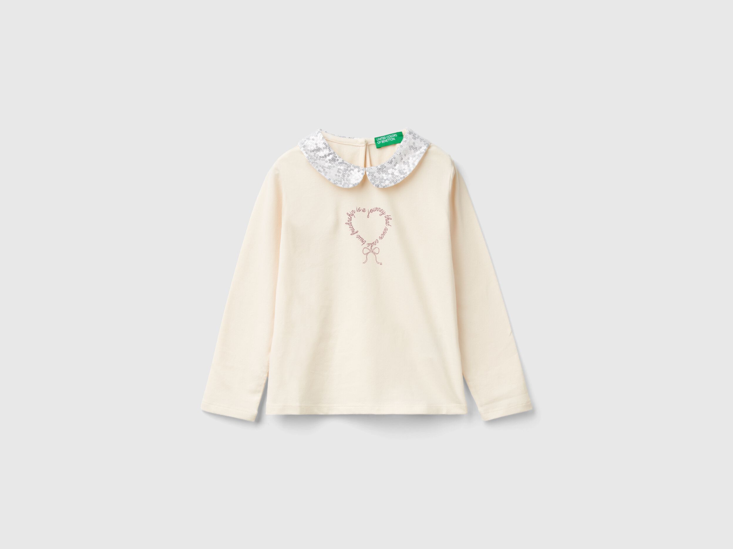 T shirt Manica Lunga Bimba Collezione 2024 Benetton