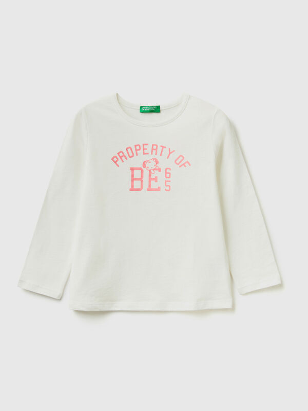T-shirt con stampa 100% cotone