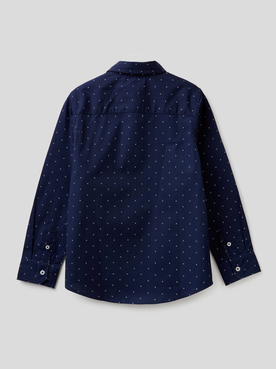 Camicia 100% cotone con micro fantasia image number 2