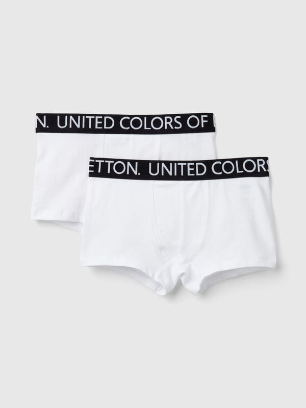 Due boxer con elastico logato Bambino