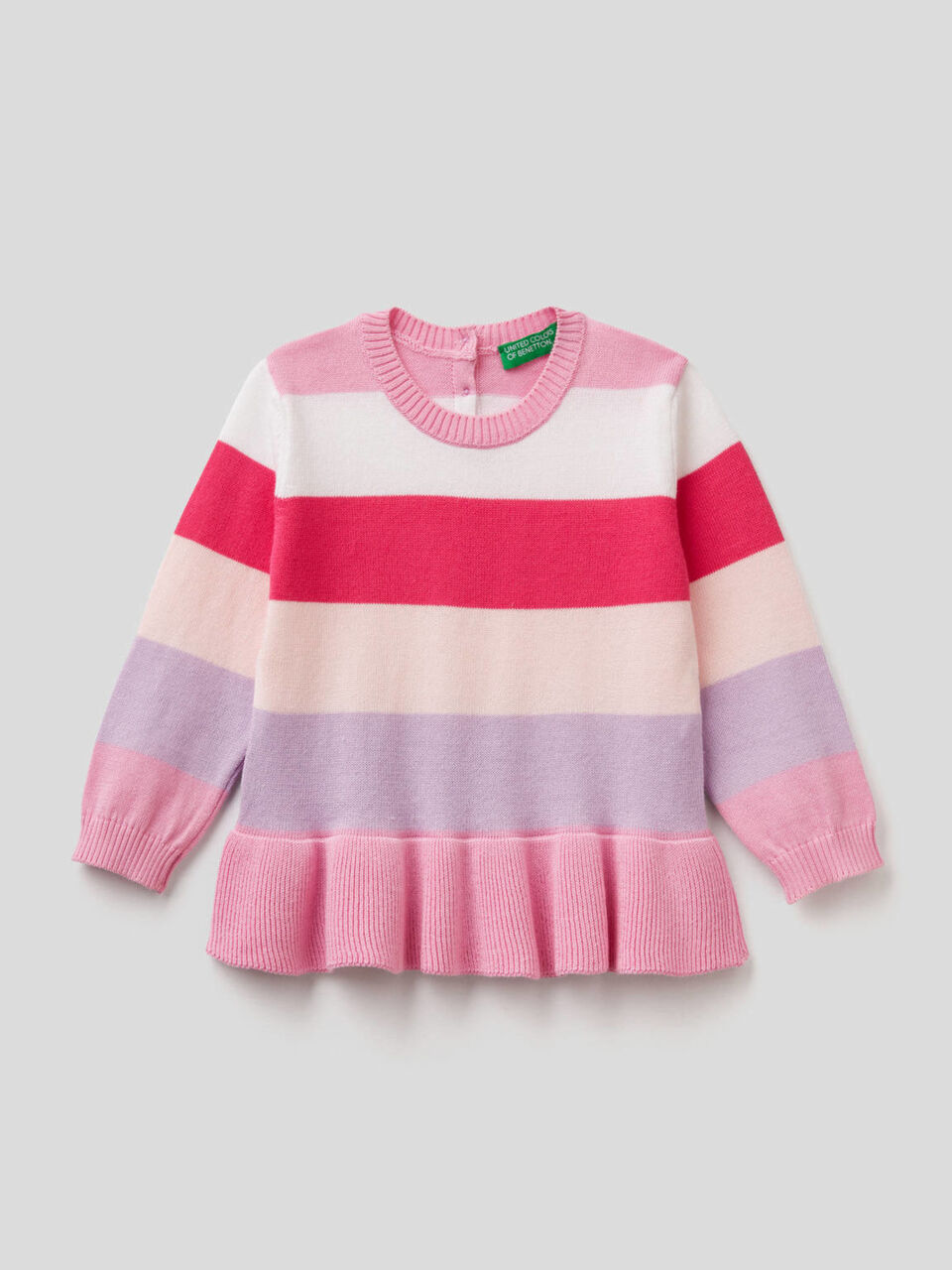 Maglia a righe con volant image number 1