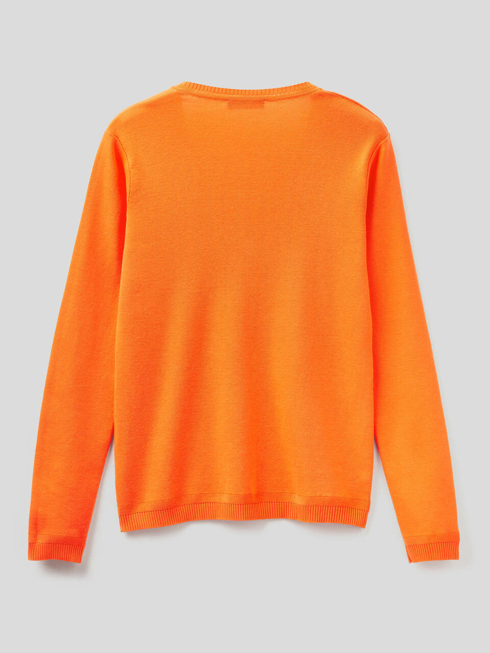 Maglia in puro cotone con scollo a V image number 2