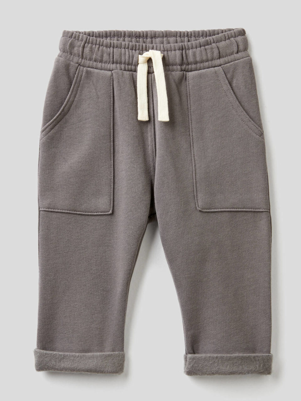 Pantaloni baggy fit in felpa image number 1