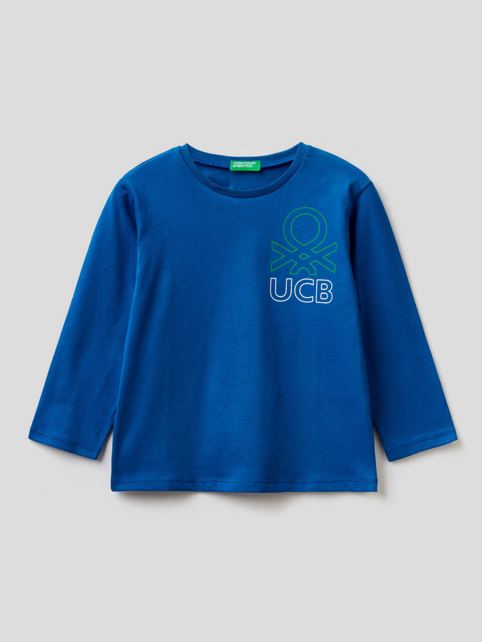 T-shirt manica lunga in cotone bio image number 1