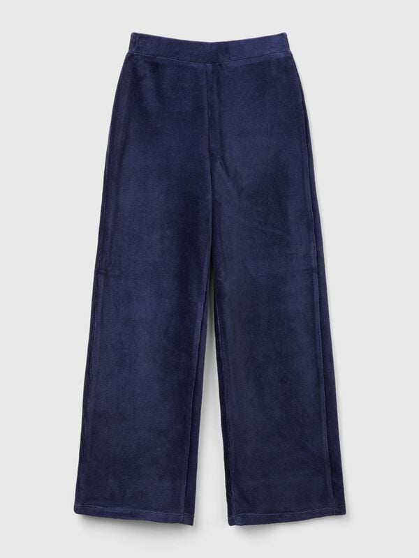 Pantaloni ampi in ciniglia Bambina
