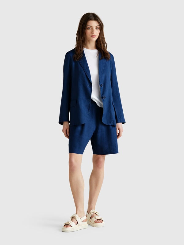 Bermuda 100% lino Donna