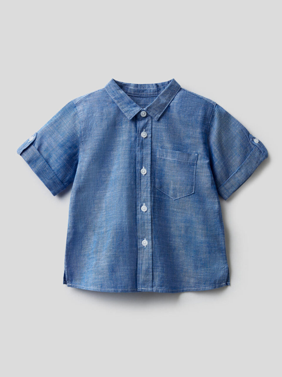 Camicia a manica corta con slogan image number 1