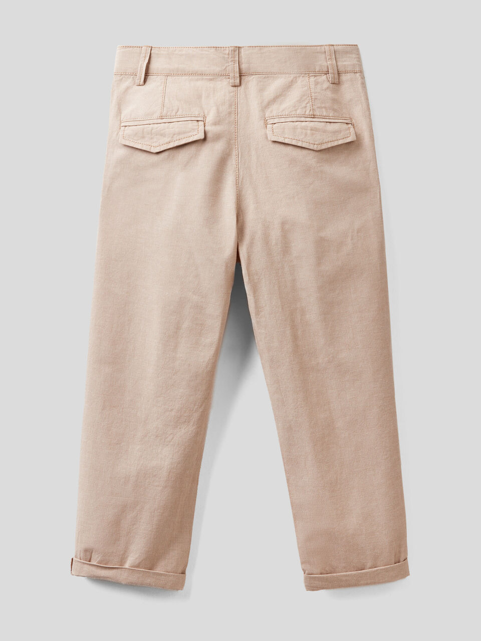Pantaloni slim fit in misto lino image number 2