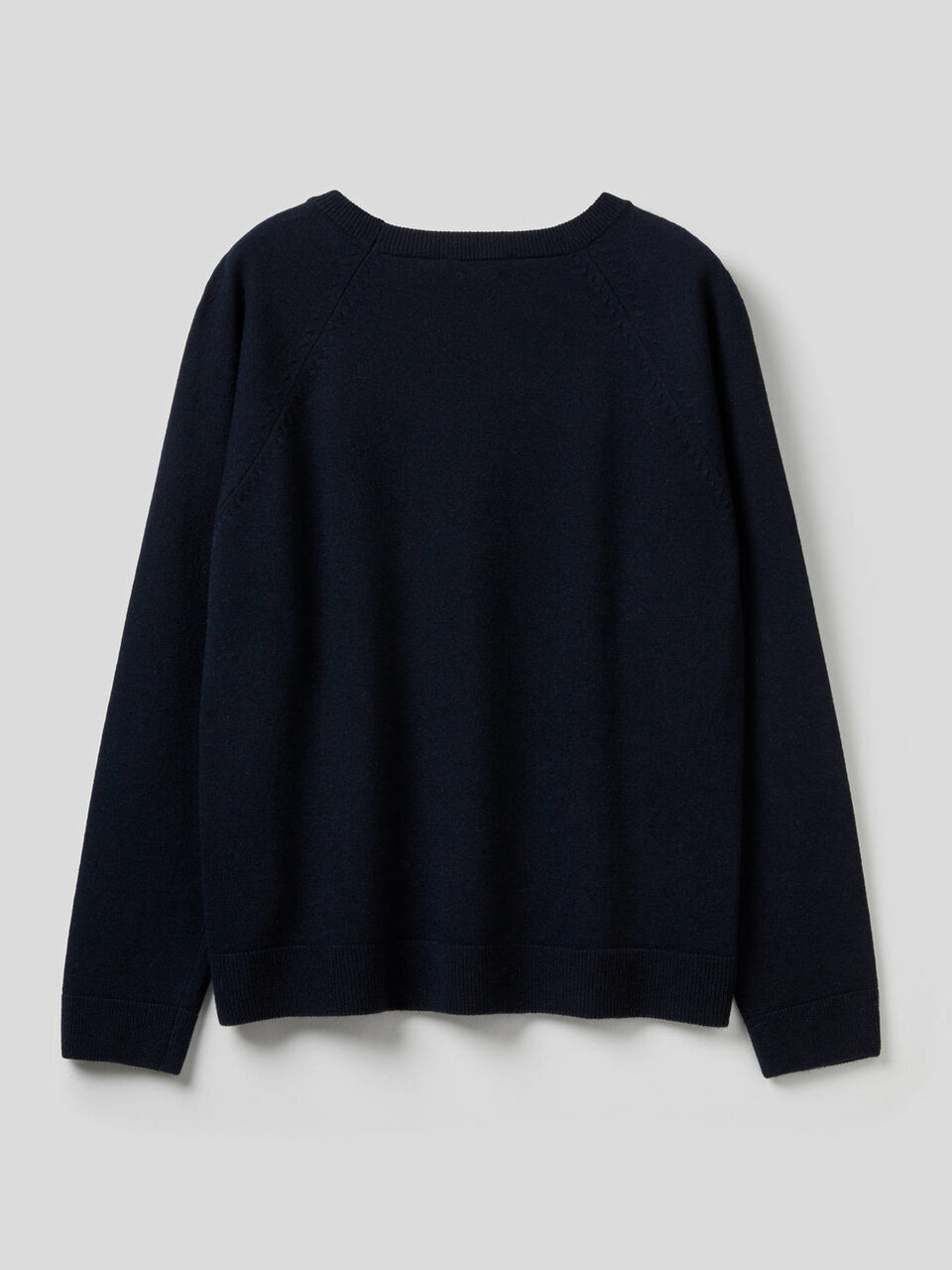 Maglia girocollo in misto lana e cashmere image number 2