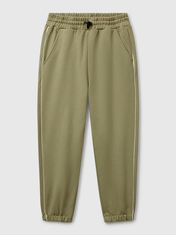 Pantaloni in felpa con piping Bambino