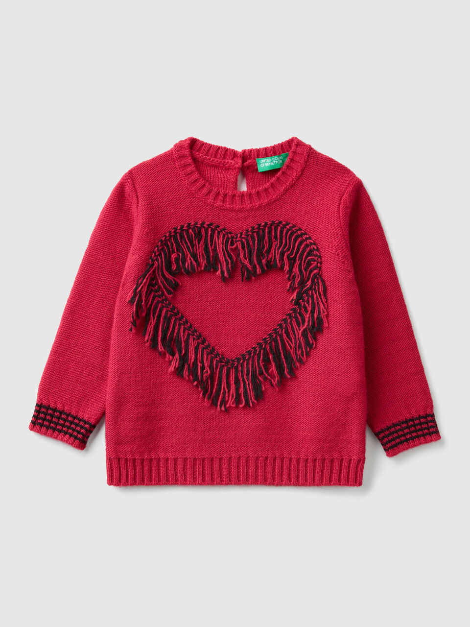 Maglia con cuore e frange image number 1