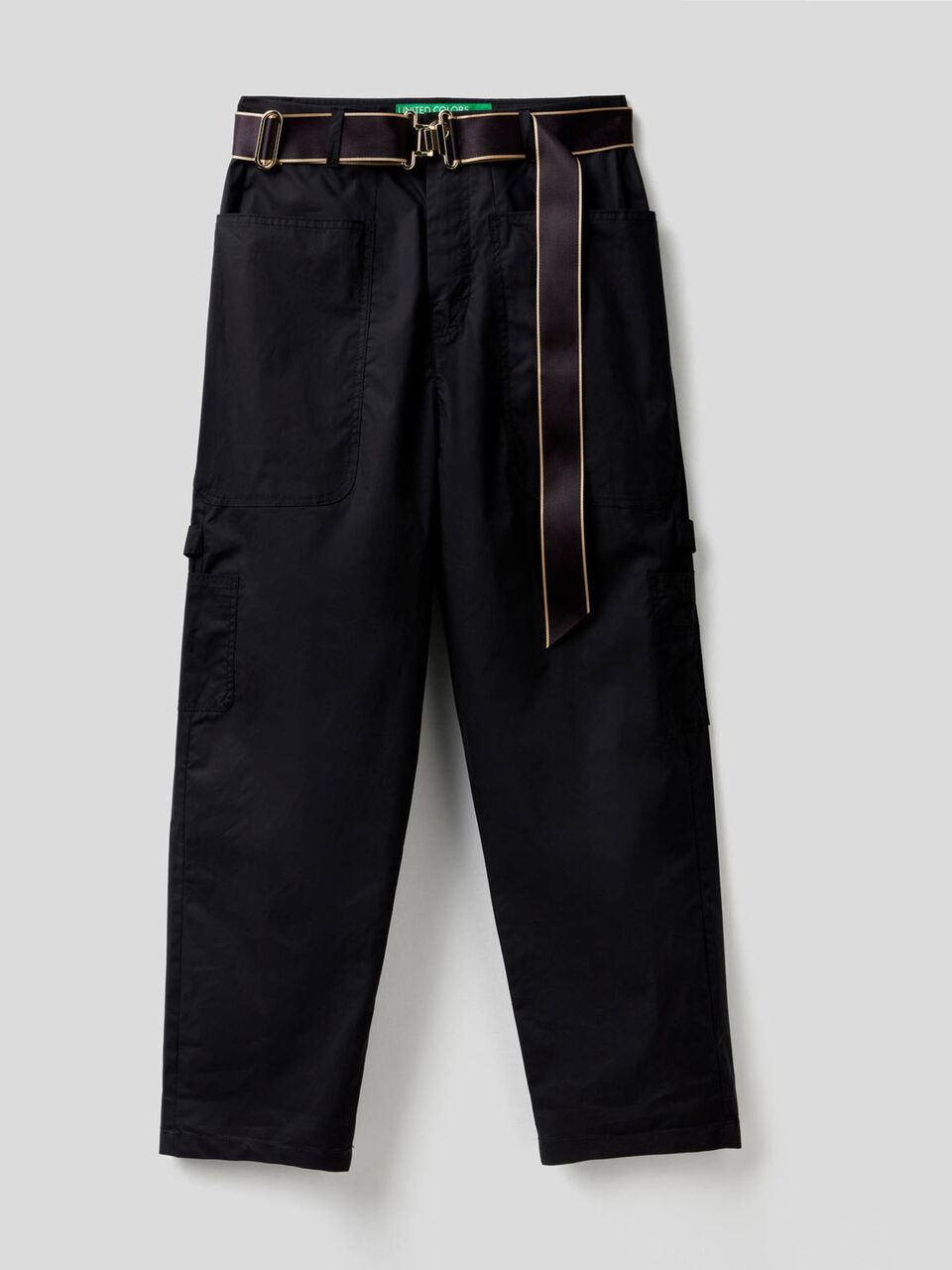 Pantaloni cargo con cintura image number 1