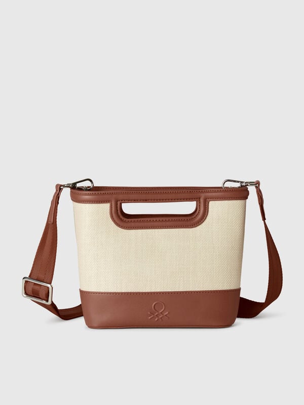 Tote bag media in rafia Donna