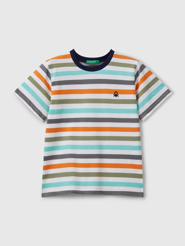 Maglietta a righe 100% cotone Bambino