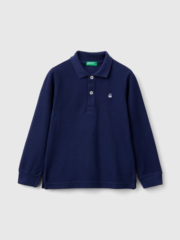 Polo manica lunga in cotone  Bambino