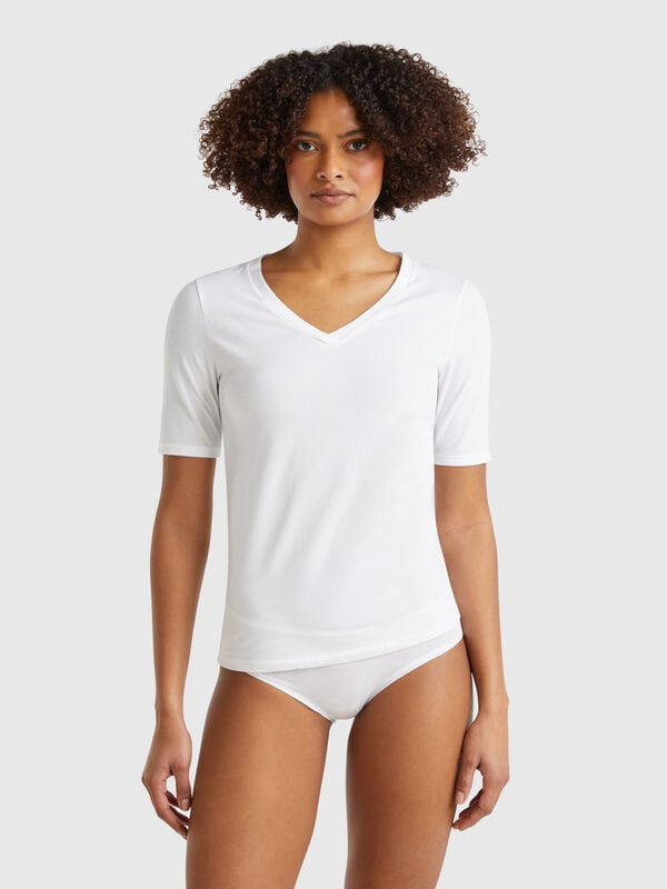 T-shirt in cotone super stretch Donna