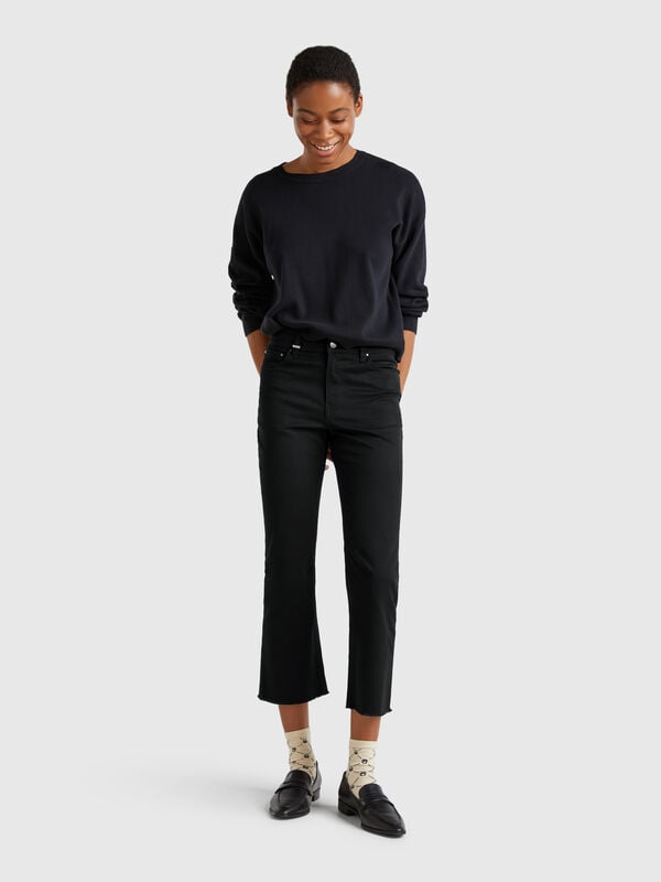 Pantaloni cropped cinque tasche Donna