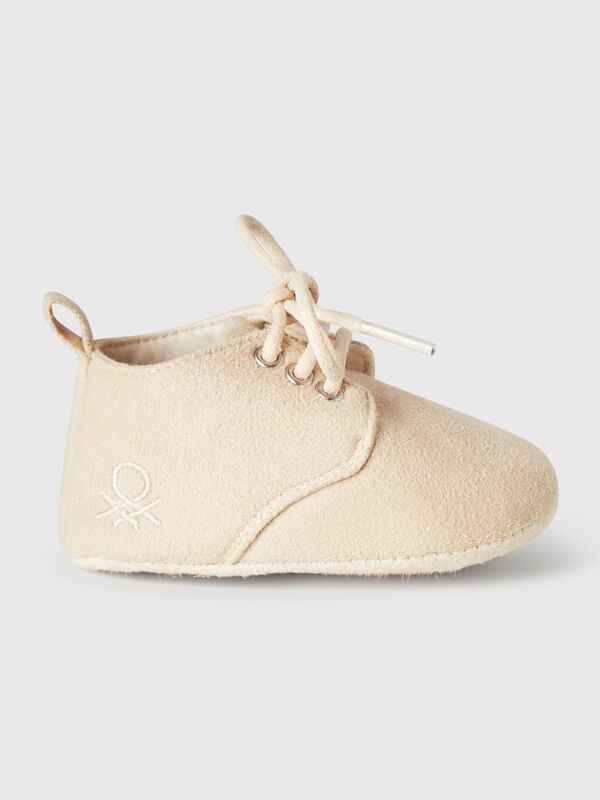 Scarpine effetto scamosciato Baby