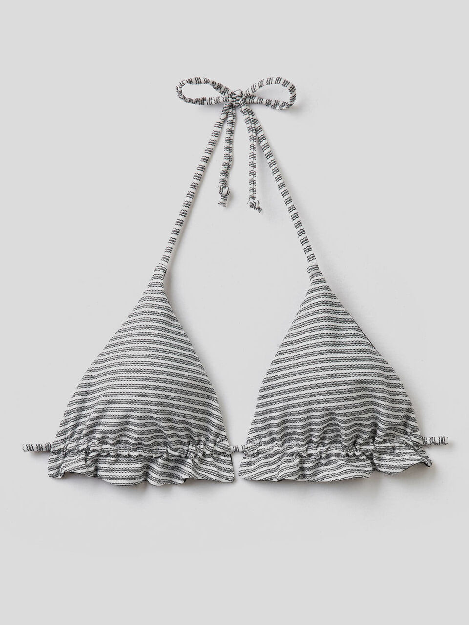 Triangolo costume a righe con lurex image number 1