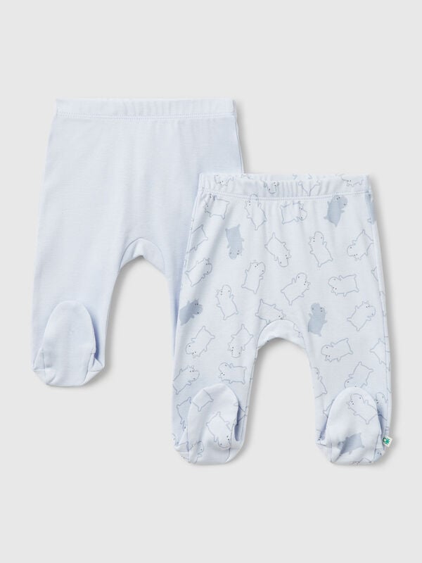 Due pantaloni in cotone  Baby
