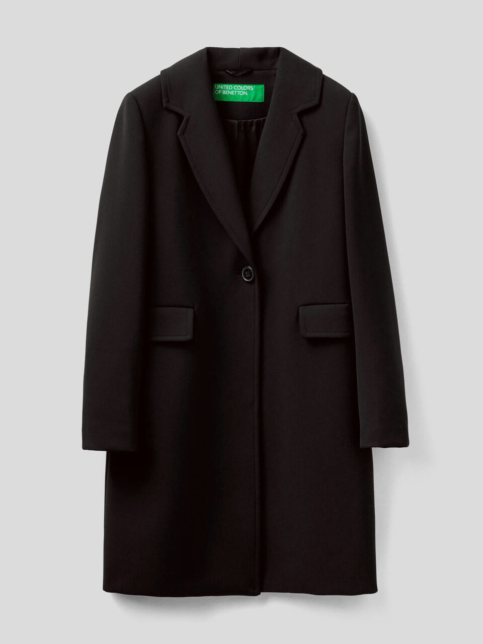 Cappotto con collo a revers image number 1