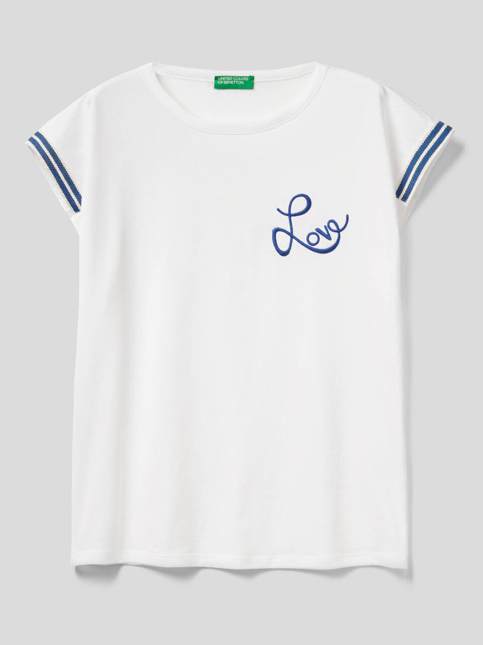 T-shirt con ricamo "Love" image number 1