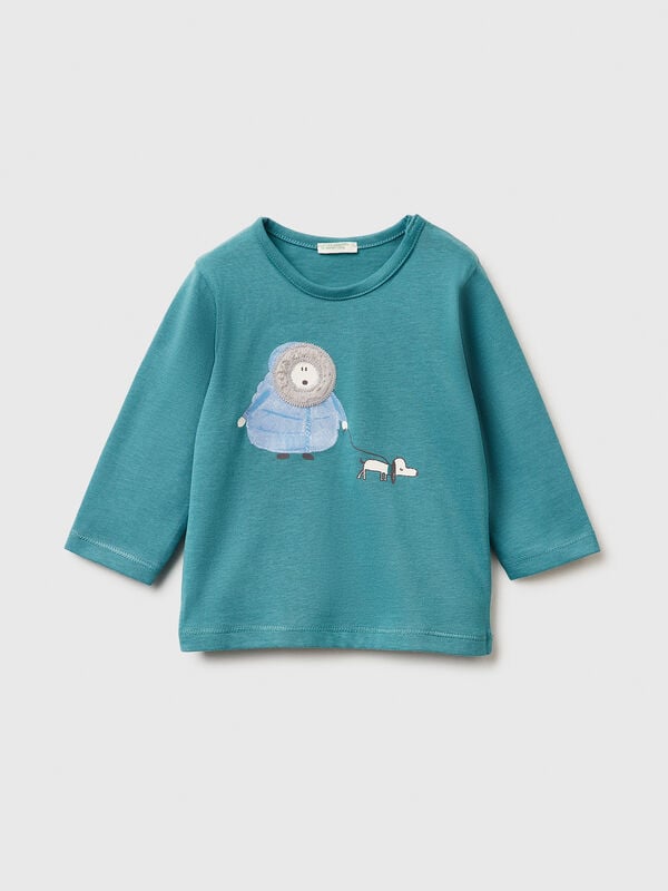 T-shirt a manica lunga in caldo cotone  Baby