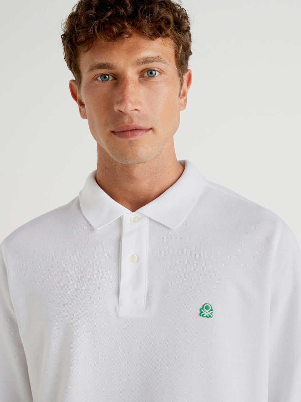 Polo benetton manica lunga discount
