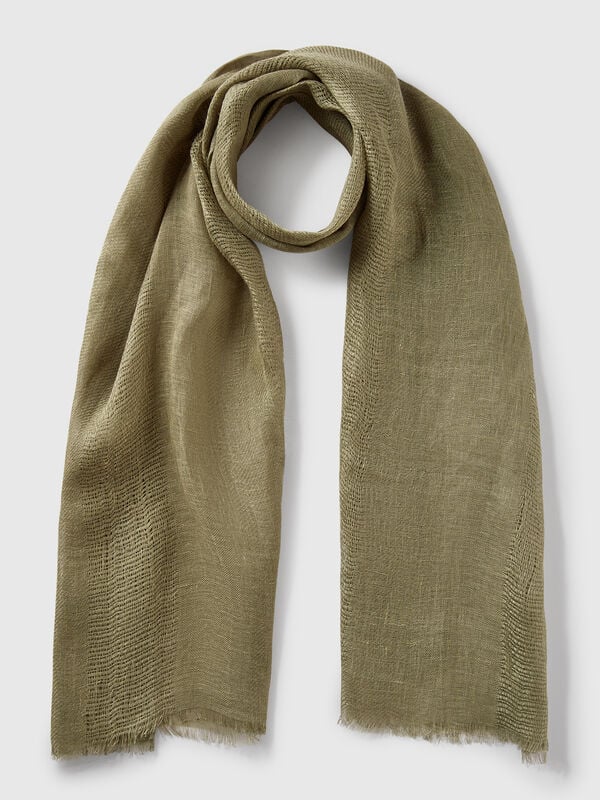 Sciarpa leggera in puro lino Donna