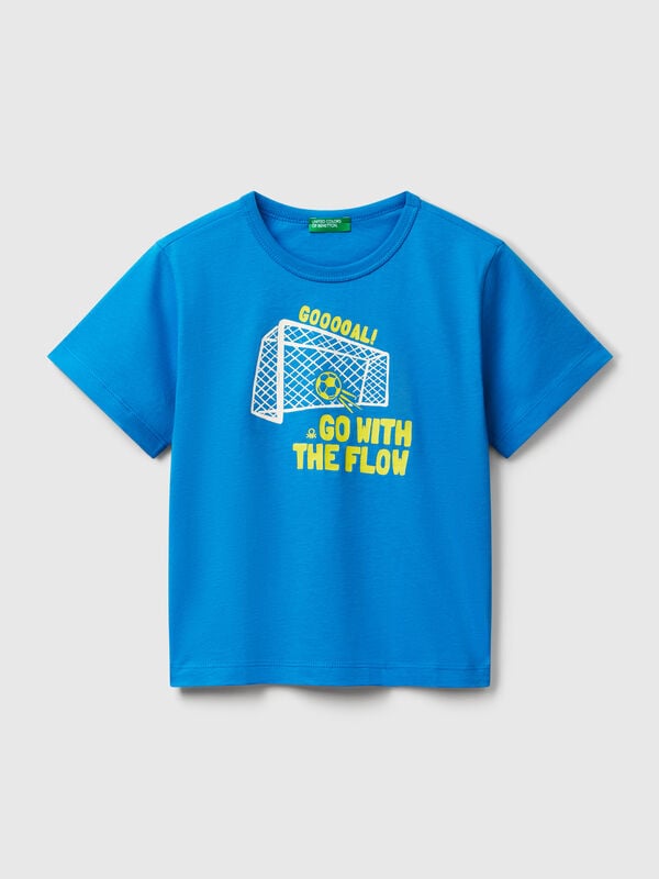 T-shirt con stampa fluo Bambino