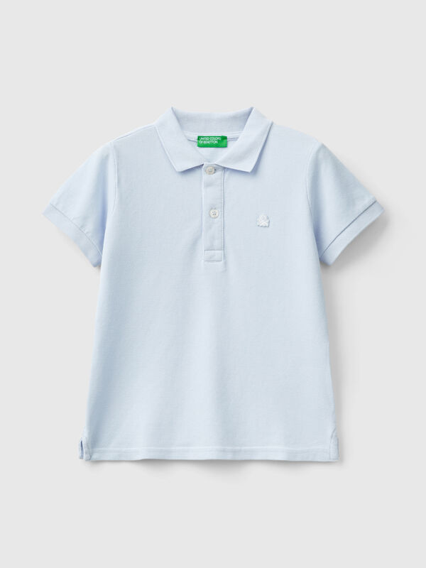 Polo manica corta in puro cotone Bambino
