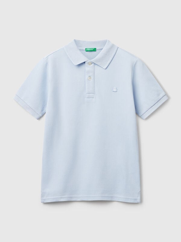 Polo slim fit in puro cotone Bambino