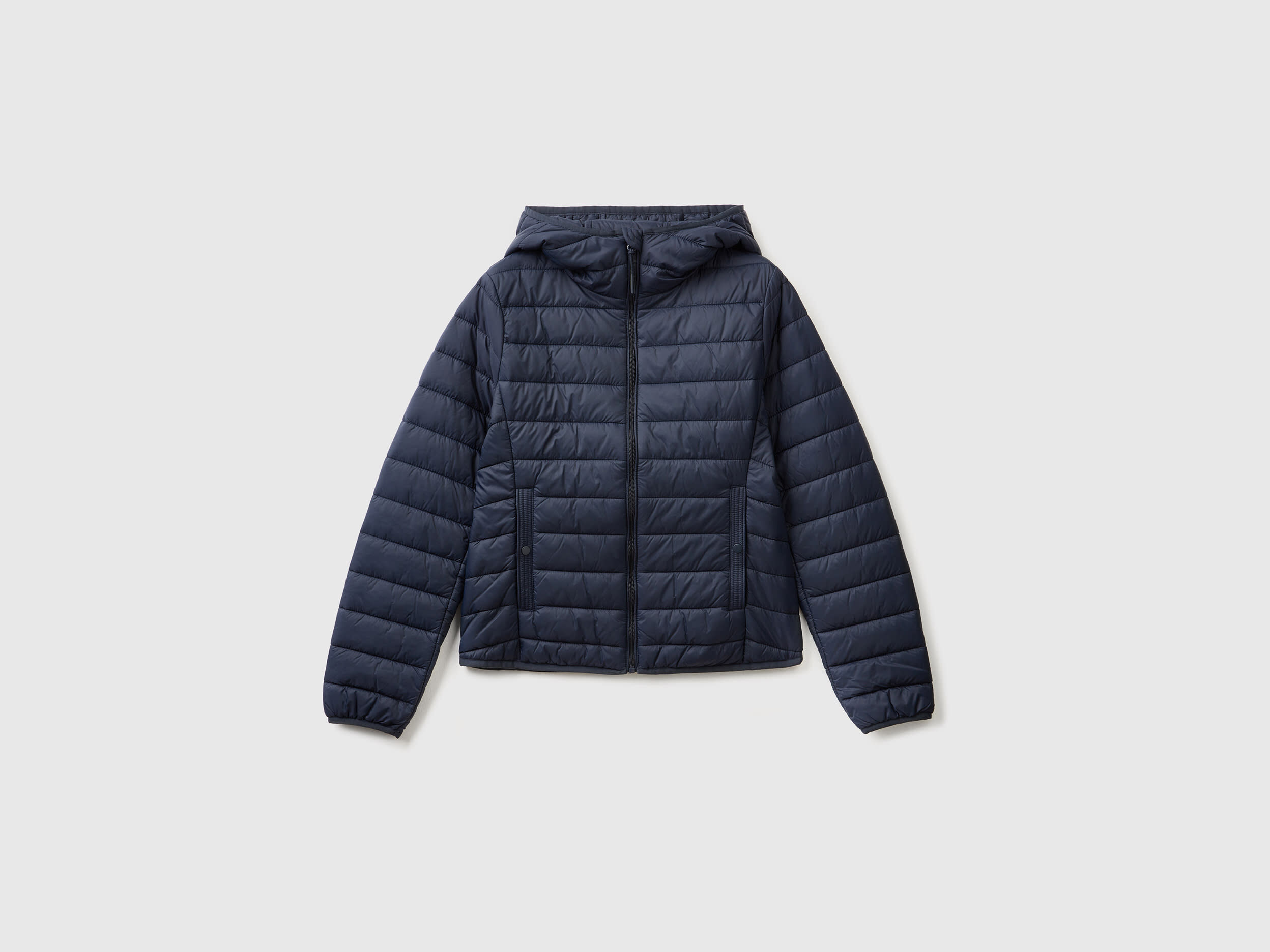Giubbino imbottito con ovatta riciclata Blu Scuro Benetton