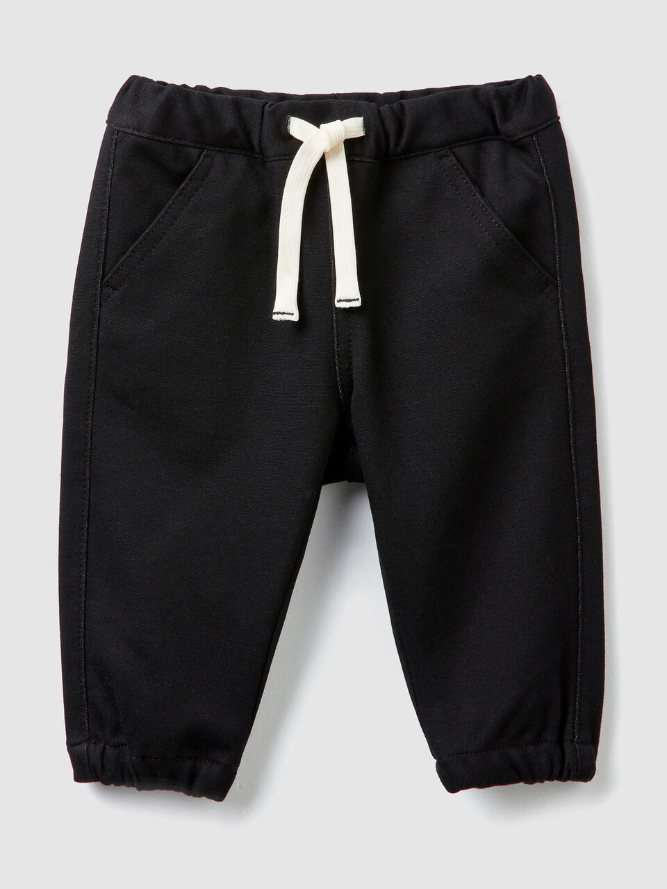 Pantaloni stretch con elatico image number 1