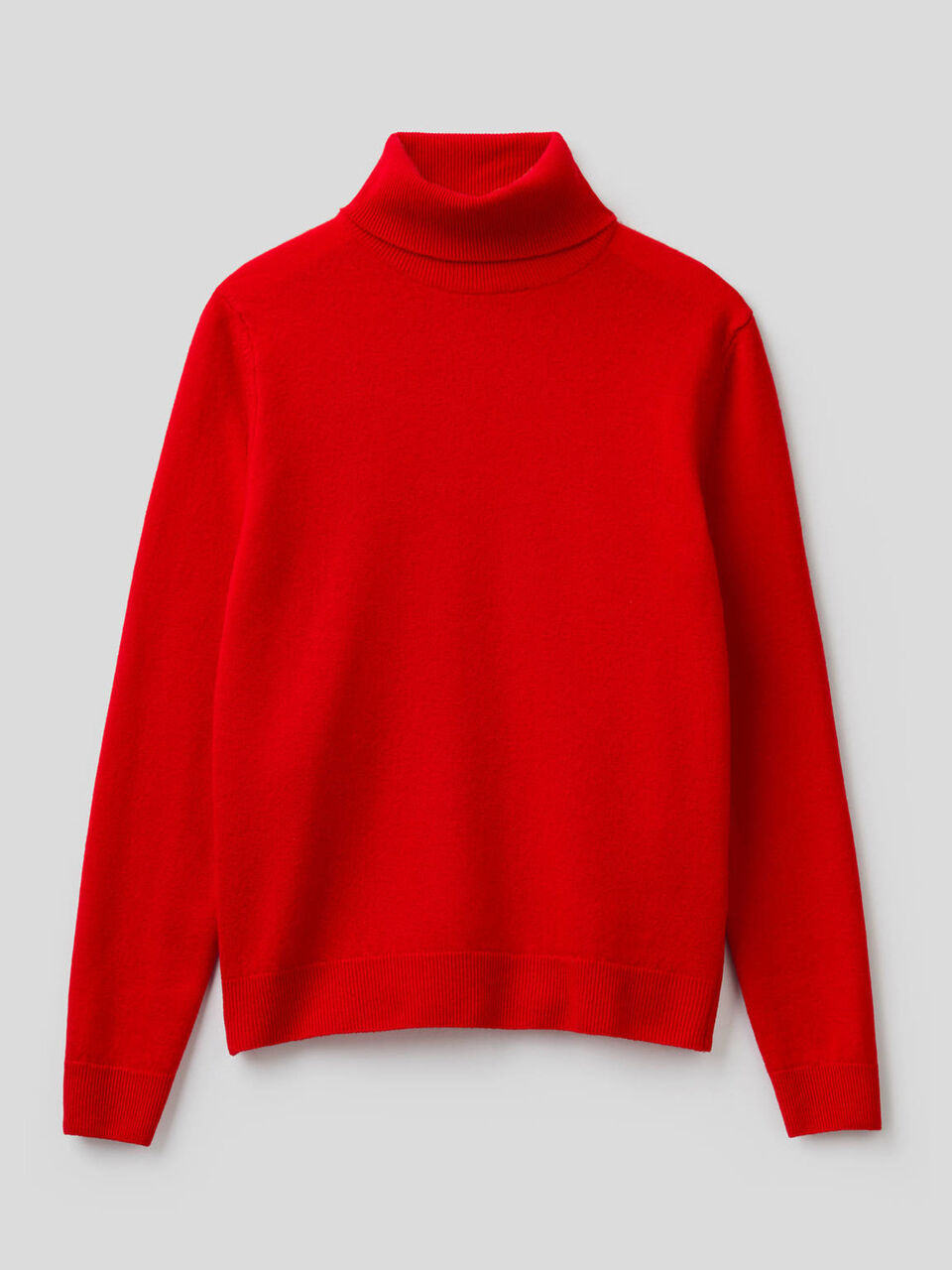 Maglione dolcevita in pura lana vergine image number 1