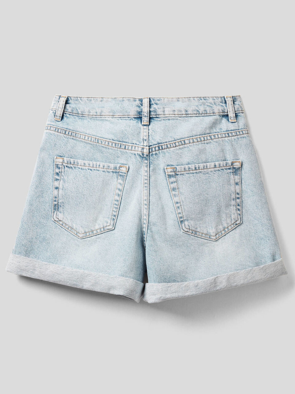 Shorts in jeans 100% cotone image number 2