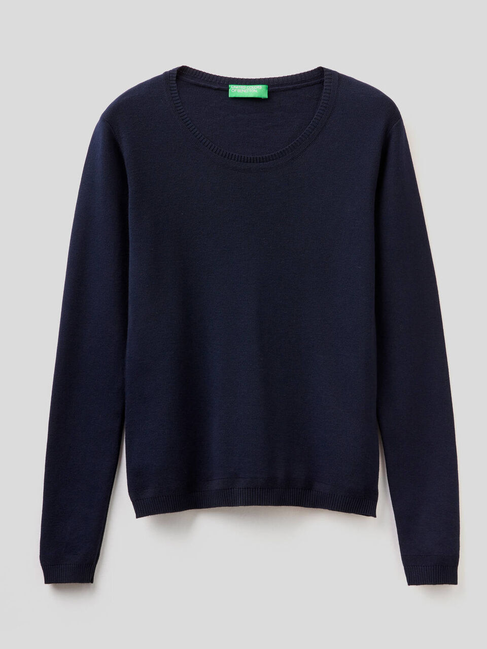 Maglia girocollo in puro cotone image number 1