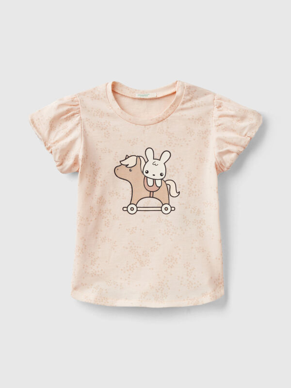 T-shirt con stampa coniglietto Baby